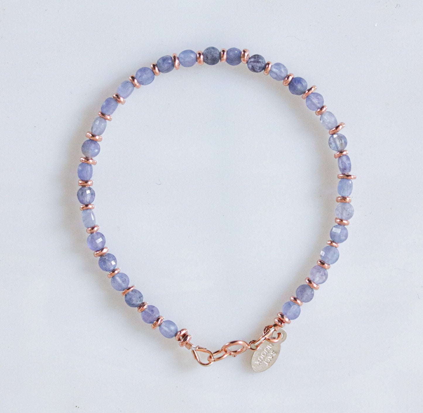Tanzanite Bracelet: Karen Hill Tribe Rose Gold Fill, December Birthstone