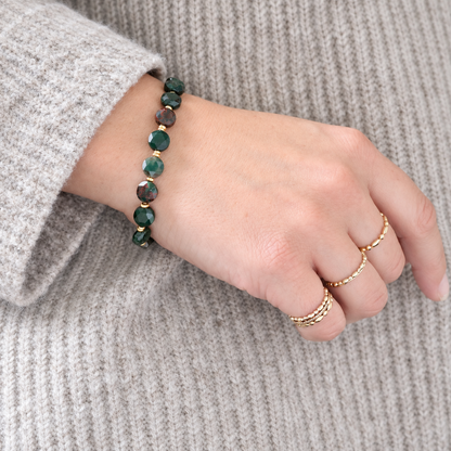 Bloodstone Gold Bracelet