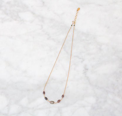 Opal Necklace: Karen Hill Tribe Gold Vermeil, October Birthstone