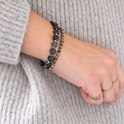 Bloodstone Gold Bracelet
