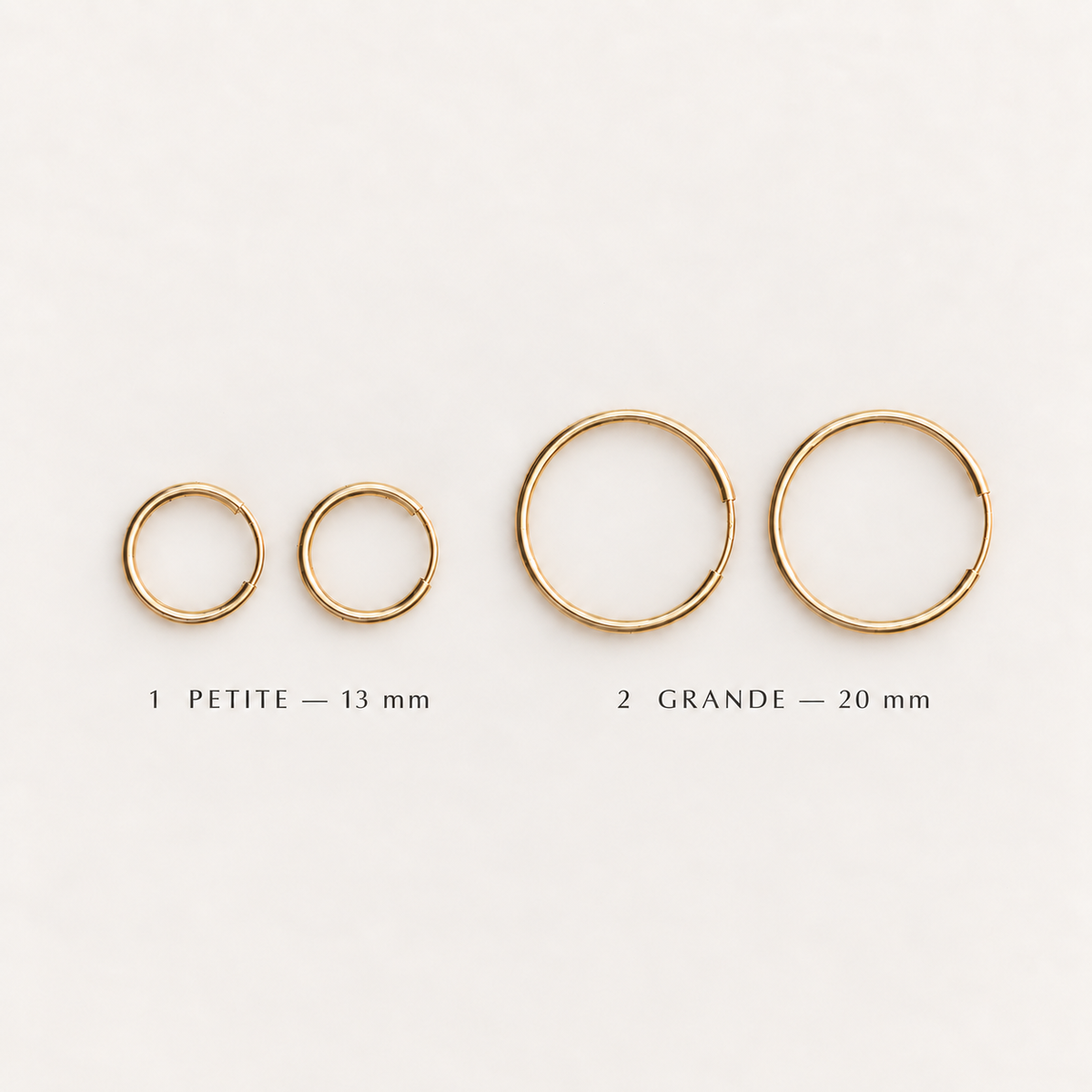 Interchangeable Gold Filled Petite 13mm Hoop Earrings & Natural Gemstone Charms | Autumn Edit