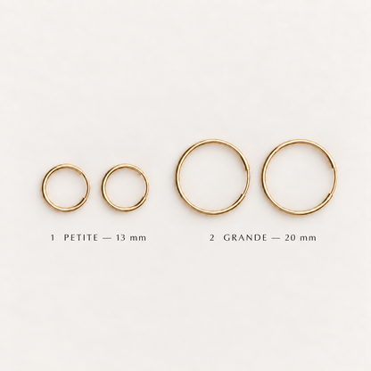 Interchangeable Gold Filled Petite 13mm Hoop Earrings & Natural Gemstone Charms | Autumn Edit