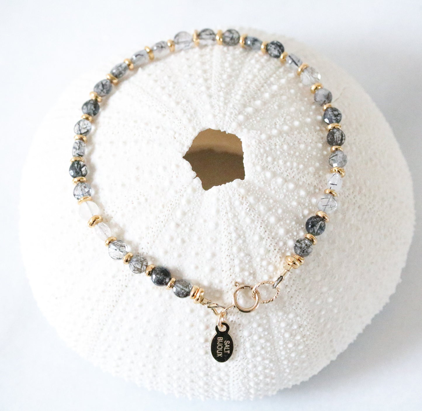 Rutilated Quartz Bracelet: Karen Hill Tribe Gold Vermeil, 14ct Gold Fill