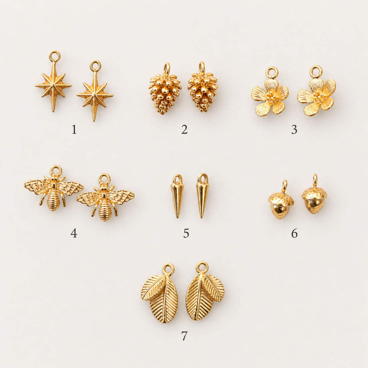 Interchangeable Gold Filled Petite 13mm Hoop Earrings & Natural Gemstone Charms | Autumn Edit