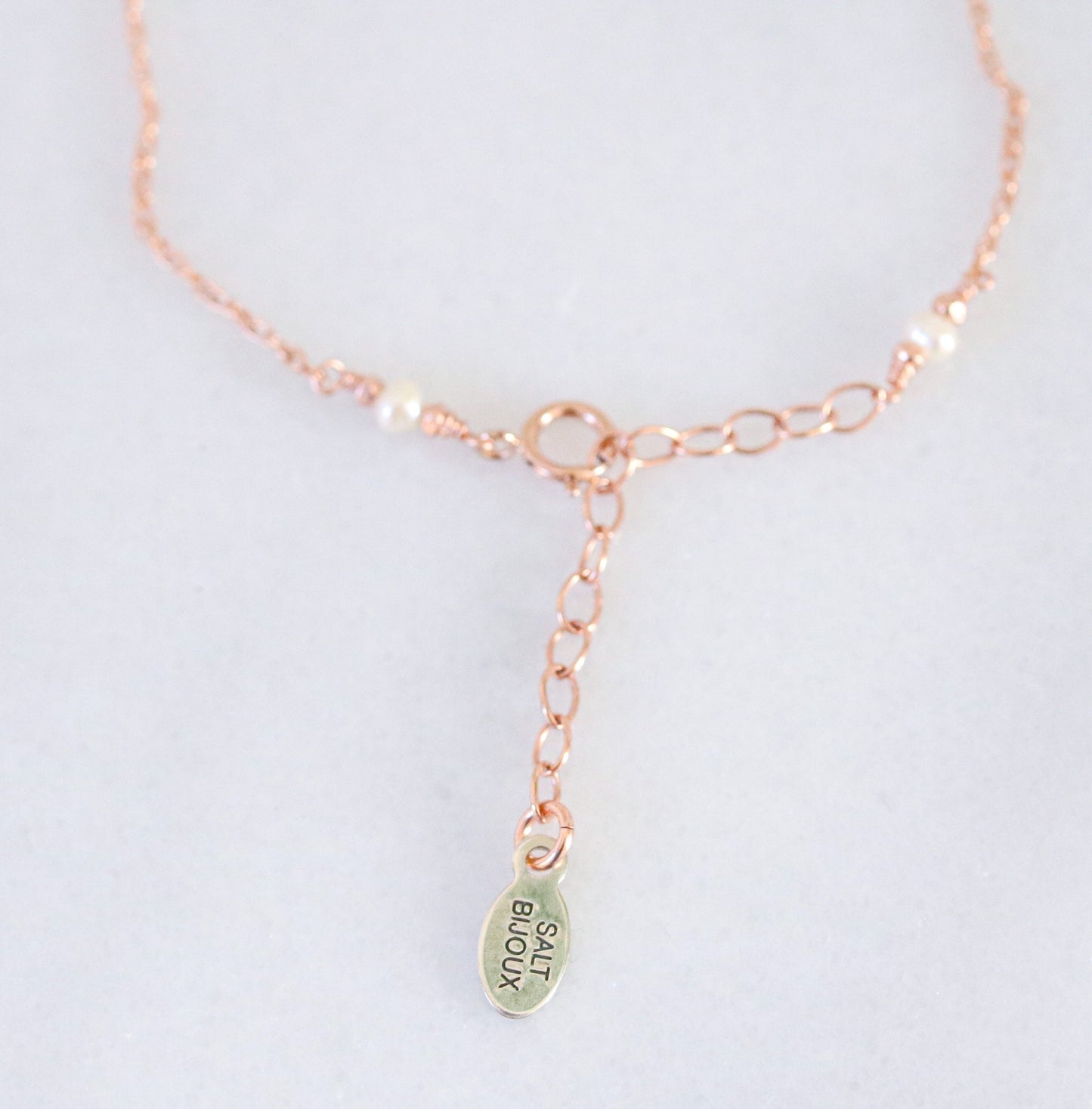Handmade Rose Gold Freshwater Pearl Choker: Pastel Pink Baroque Necklace