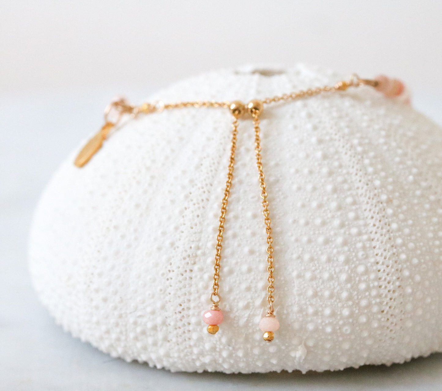 Pink Opal Gold BraceletValentines Day Gift IdeaMothers Day