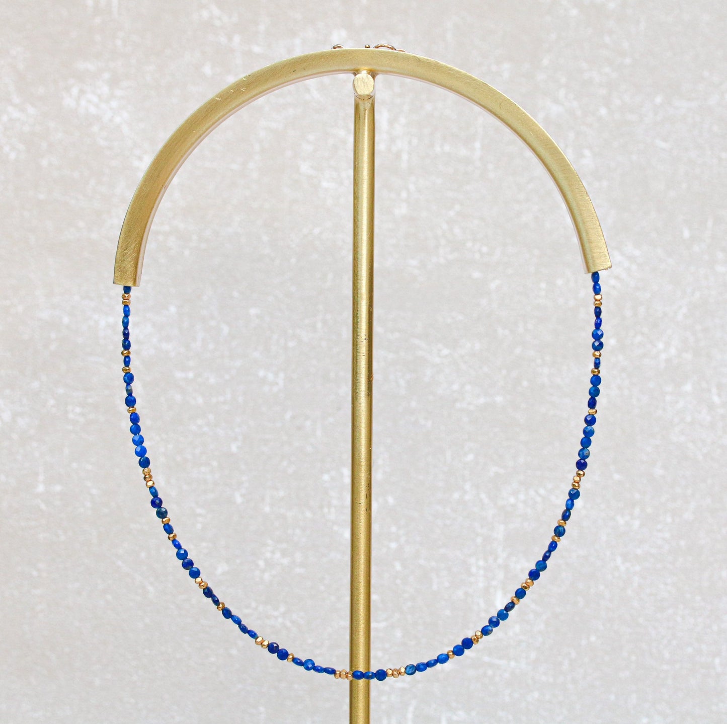 Lapis Lazuli Gold Vermeil Choker: September Birthstone Necklace