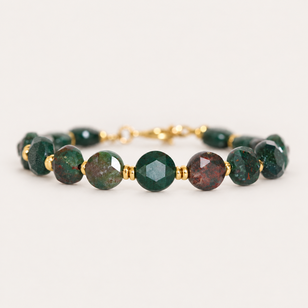Bloodstone Gold Bracelet