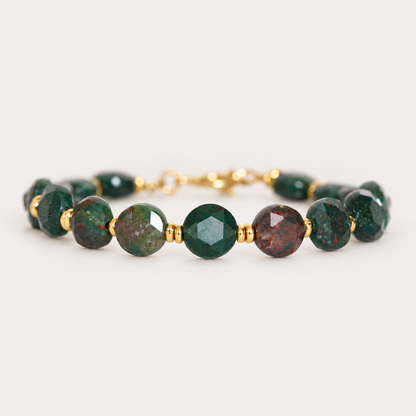 Bloodstone Gold Bracelet