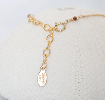 Faceted Pietersite Gemstone Necklace: 14k Gold Filled Charm