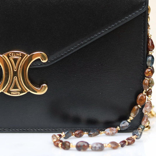 Pietersite Bag Charm: Gold Vermeil, Gemstone Handbag Accessory