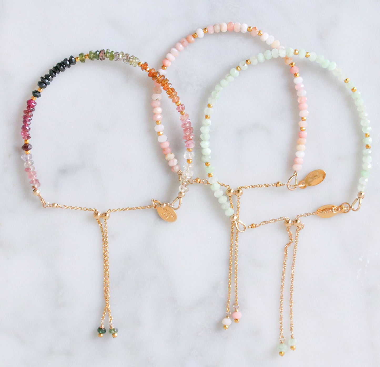 Pink Opal Gold BraceletValentines Day Gift IdeaMothers Day