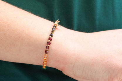 Chakra Gemstone Bracelet: Karen Hill Tribe Gold Vermeil, Gold Fill