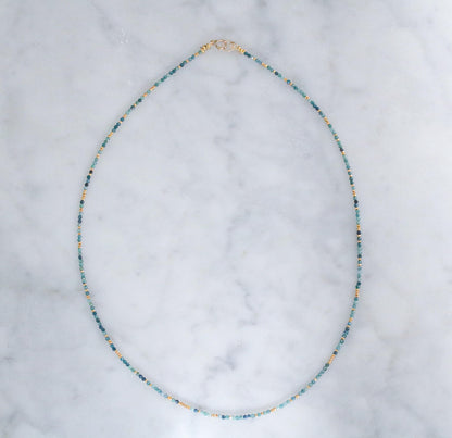 Blue Tourmaline Wrap Bracelet: Karen Hill Tribe Gold Vermeil, Handmade
