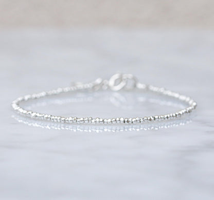 Solid Silver Stacking BraceletValentines Day Gift IdeaMothers Day