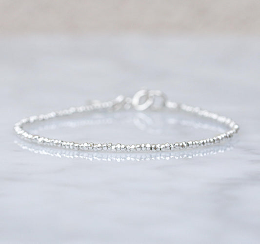Solid Silver Stacking BraceletValentines Day Gift IdeaMothers Day