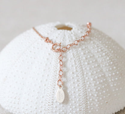 Rose Gold Ombré Moonstone Necklace: Karen Hill Tribe Gemstone