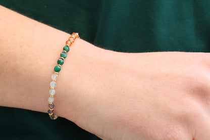 Chakra Gemstone Bracelet: Karen Hill Tribe Gold Vermeil, Gold Fill
