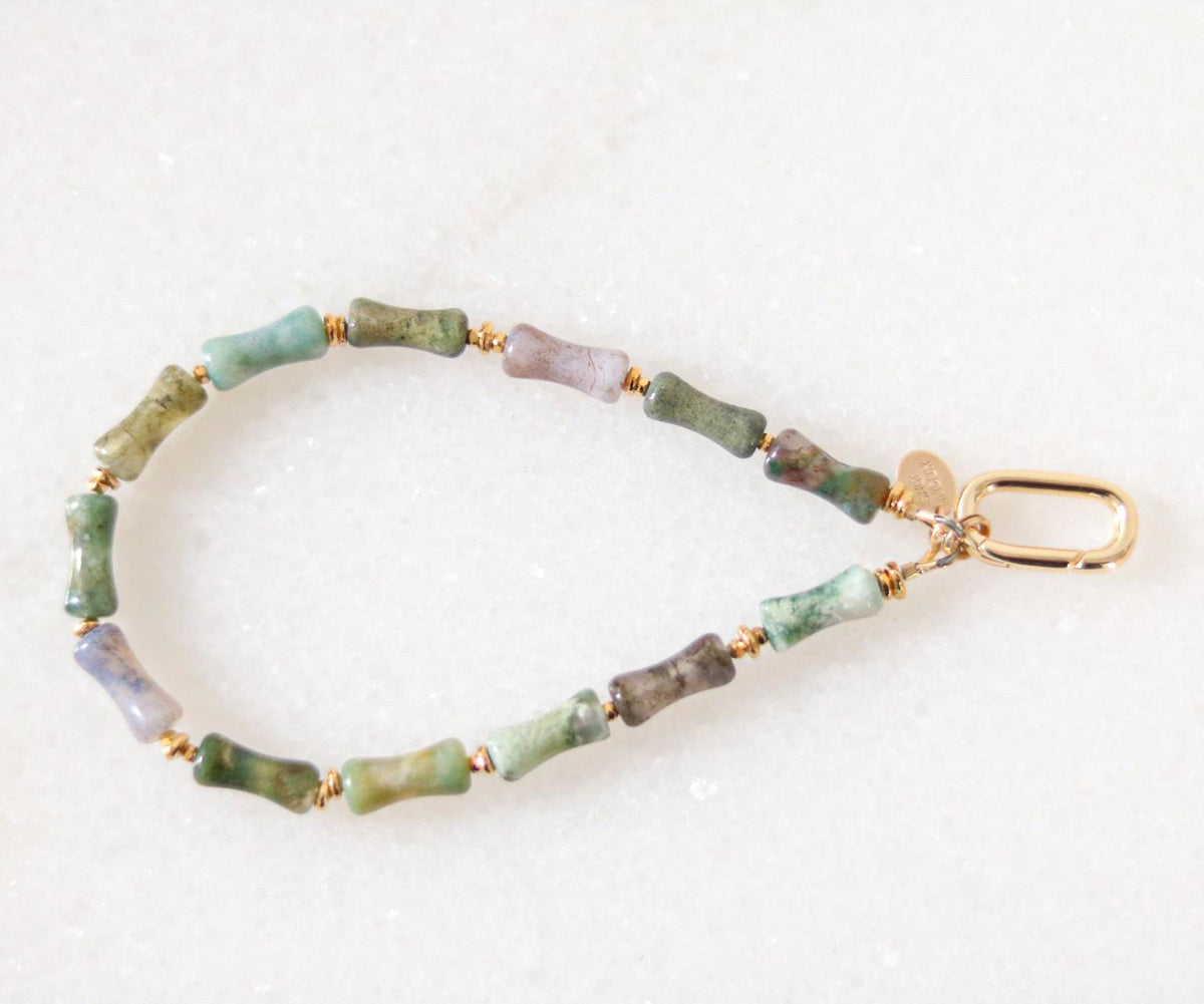 Indian Agate Keyring & Bag Charm