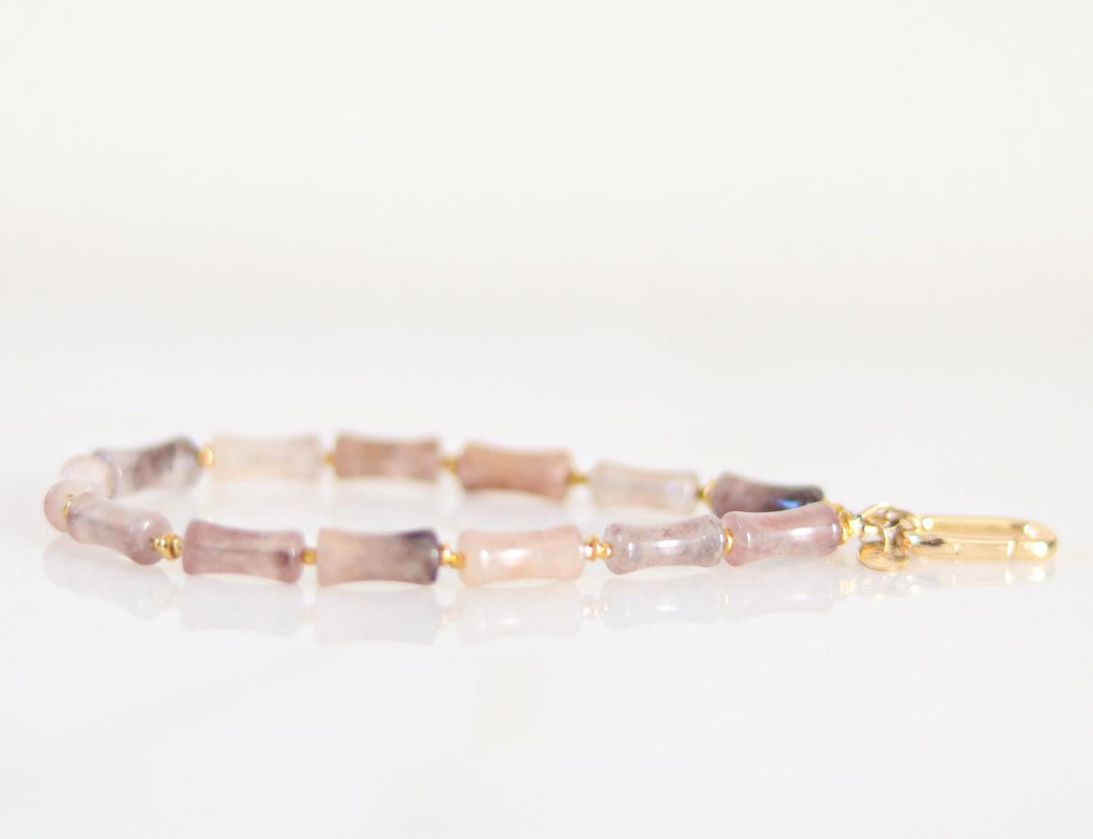 Lepidolite Keyring & Bag Charm