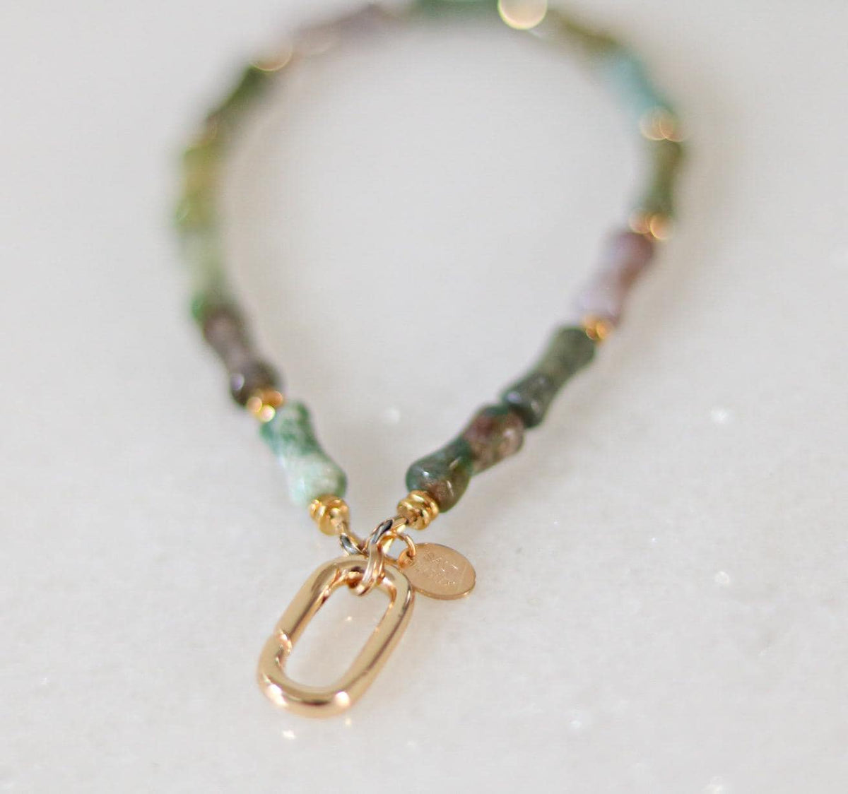 Indian Agate Keyring & Bag Charm