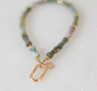 Indian Agate Keyring & Bag Charm