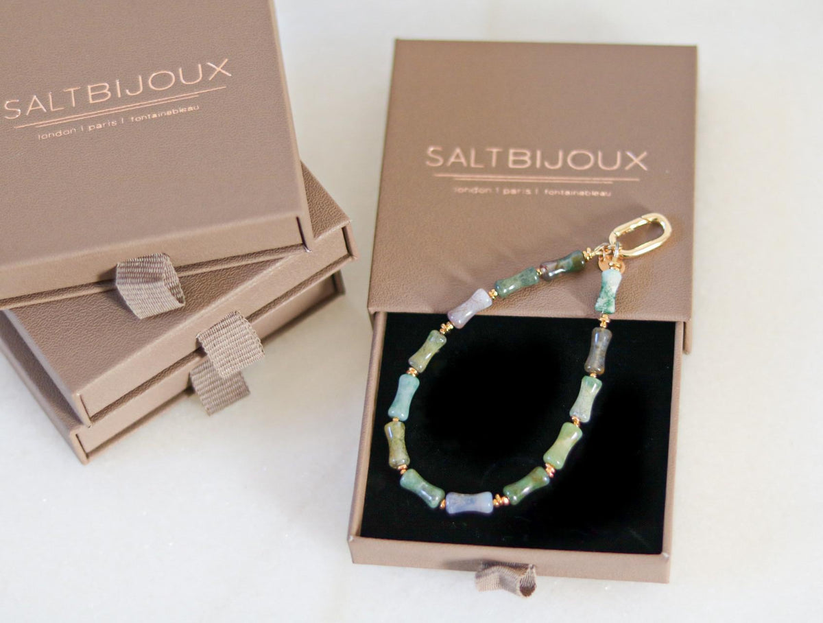Indian Agate Keyring & Bag Charm