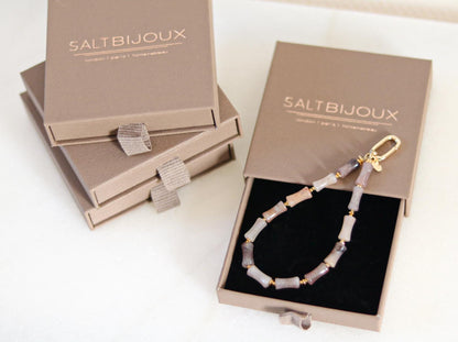 Lepidolite Keyring & Bag Charm